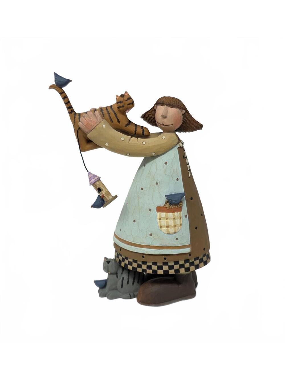 Williraye Studio My Best Friends WW7730 Girl with Cats Folk Art Figurine